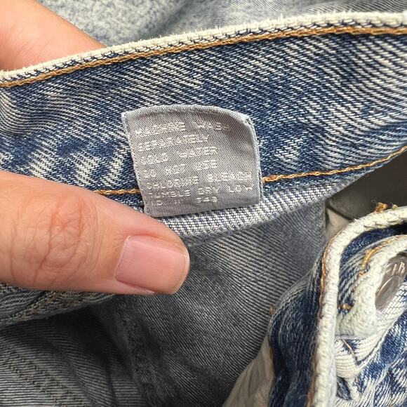 Vintage Gitano Express Acid Wash Jeans Ankle Zip Bows Size 7/8 Juniors Tapered - Picture 8 of 8